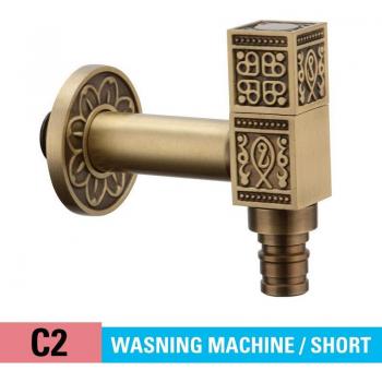Messing-Wasserhahn 1/2 für Waschmaschine