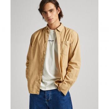 Pepe Jeans Prince Camicia A Maniche Lunghe Beige Khaki M