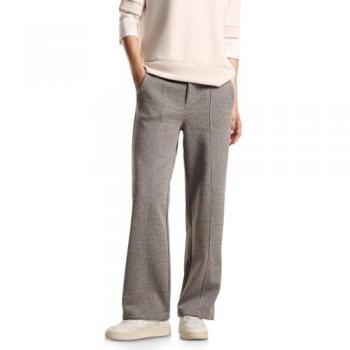 STREET ONE Stoffhose im Jaquard-Look mit breitem Gummibund