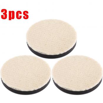5-Inch Wool Sponge Polishing Pads for Car Detailing (Set of 3)