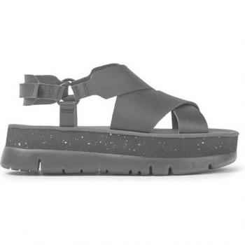Sandales Camper Oruga Up en cuir noir pour femme