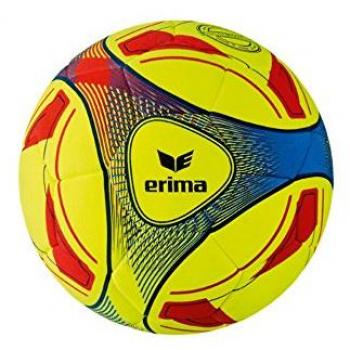 Erima Hybrid Ball für Hallenfußball, Farbvariante Gelb-Blau