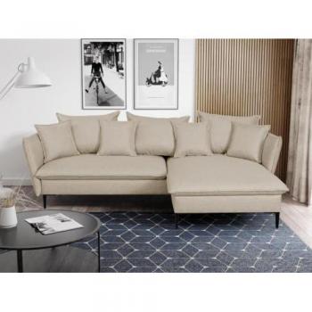 Canapé d'angle beige LAZARE