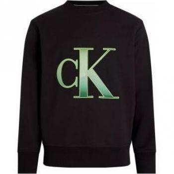 Calvin Klein Black Jumper with Print Male Size XL