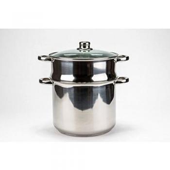 TABLE PASSION : couscoussier en inox, 24 cm, capacité 9 litres