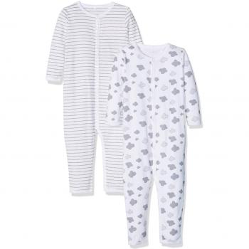Pijama para Bebés NAME IT Nmnnightsuit 2p Mel 1 Noos, Gris Melange, 86
