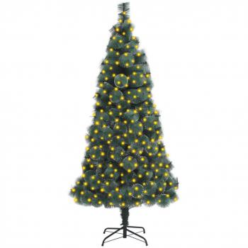 Sapin de Noël vert 240 cm artificiel pré-éclairé avec support