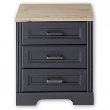 Innostyle Rollcontainer, (1 St.) graphit; Absetzung Artisan Eiche B/H/T: 54 cm x 62 cm x 39 cm