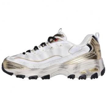 Sneaker Skechers D'Lites Bianche con Dettagli Multicolore EU 39