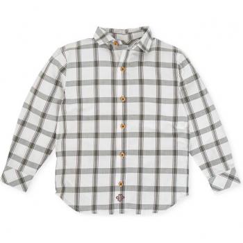 Camisa de cuadros para niño de manga larga