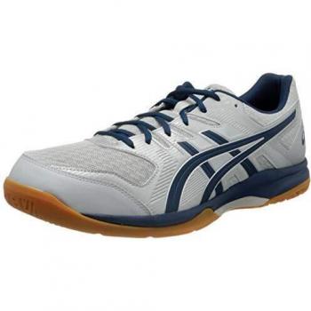 Men’s ASICS Gel‑Rocket 9 Indoor Basketball Shoes – Glacier Grey / Mako Blue – 6.5 UK