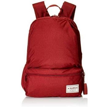 Mochila Totto Dynamic con bolsillo frontal de color rojo