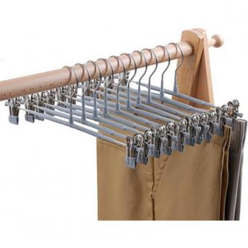 594C 10x Zware Broek Hangers met 2 Verstelbare Anti-Roest