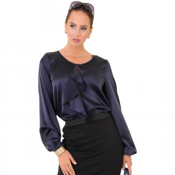 Silky Navy Damenbluse Größe S – Ref. 04‑1017 FB 2034 GR S