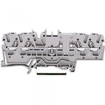 Borne de passage WAGO 2002-1801 5.20 mm ressort de traction L gris 1 pc(s)