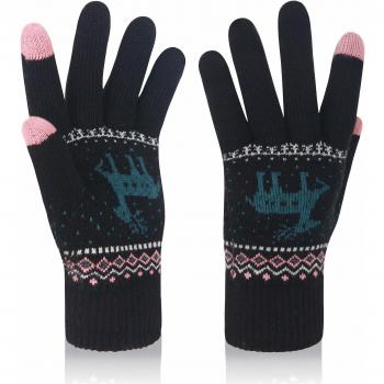 VENI MASEE Frauen warme Strickhandschuhe