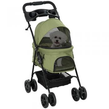 Poussette compacte pour chiens et chats en tissu imperméable