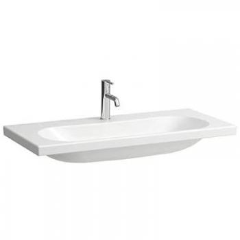 Laufen Lua Waschtisch 100x46cm, weiß, unterbaufähig, 1 Hahnloch, ohne Überlauf