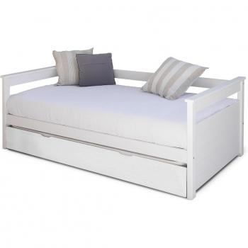 Lit Izao gigogne 90x190 cm couleur Blanc