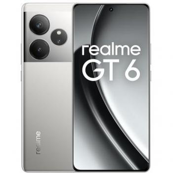 Smartphone Realme GT6 5G 8 Go RAM 256 Go Argent (Fluide Argent) NFC Double SIM