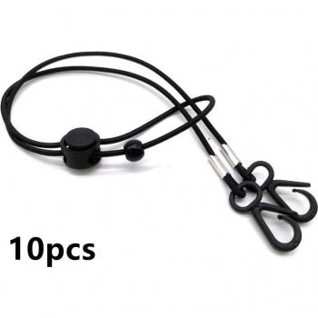 10PCS Mask Hanging Rope Face Mask Lanyard with Adjustable Ear Hanging Rope and Neck Rope