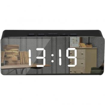 Mirror Display LED Alarm Clock with Projector and Night Light