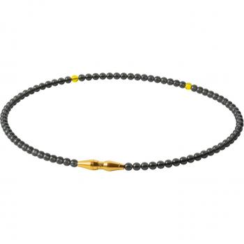 Gold Crystal Touch Phiten Unisex Necklace