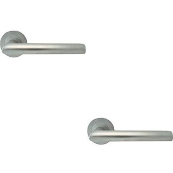 Rose‑Chrome Concealed Straight Bar Handles – Dual Pack (Loops Included)