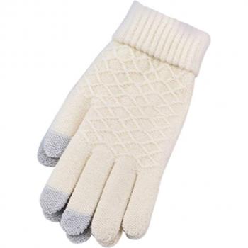 Stretch Knit Mittens for Women