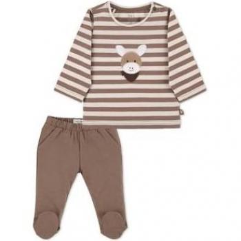 Sterntaler Kombi-Set Langarmshirt und Hose in Braun