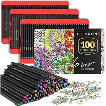 VividSketch Hethrone 100-Color Fine Tip Kit
