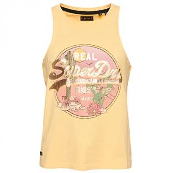 Camiseta Superdry Vintage Narrative tirantes mujer naranja claro rosa
