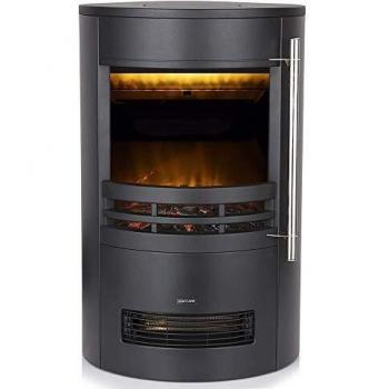 WL46022 Elmswell Round Contemporary Stove with Two Heat Settings,