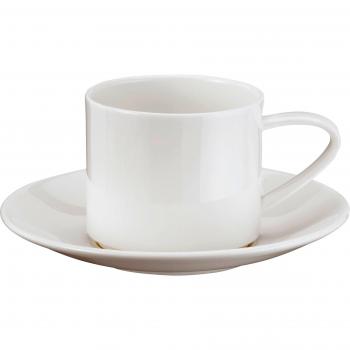 Stapelbare White Gloss Tasse & Untertasse – ASA Selection – New Bone China
