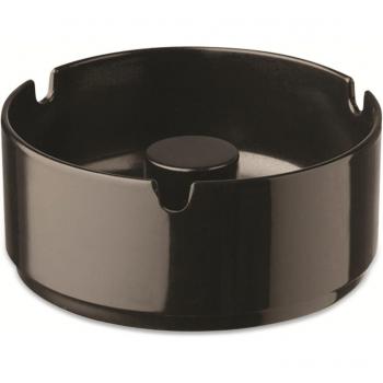 Paderno Aschenbecher – Schmaler, Schwarzer Melamin, Ø 9,5 cm, H 4,5 cm