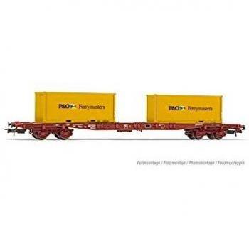 Wagon porte conteneurs S68 + 2 conteneurs P/O FerryMasters Ep IV
