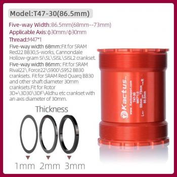T47 Ceramic Bottom Bracket for Trek/Shimano/SRAM