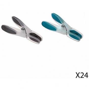 Pinzas 24 uds. Five: Polipropileno y Metal