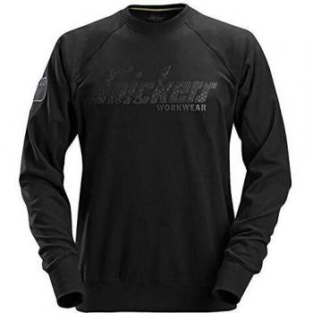 Snickers Workwear Sudadera clásica Logo 3D negra T.XL