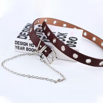 Cinturón de Cadena Negro para Mujer