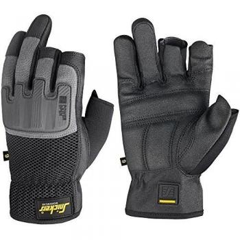 Snickers Power Handschuhe offen, 1 Stück, Größe 8, schwarz/grau