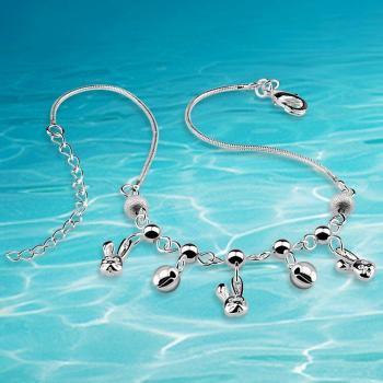 Little Bunny 925 Silver Beach Anklet