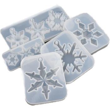 Christmas Snowflake Pendant Resin Mold for Jewelry Making