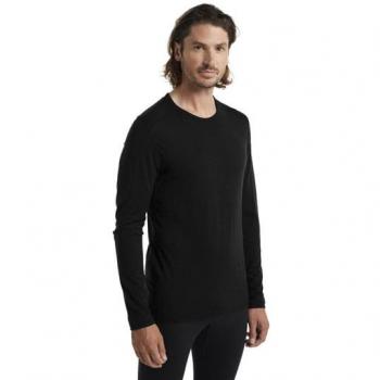 Icebreaker Merino 200 Oasis LS Crewe Herren (Schwarz)