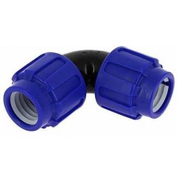 Coude 90° PE Ø40 en polypropylène égal compression 16bar