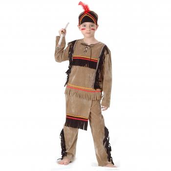 Déguisement de petit indien marron clair
