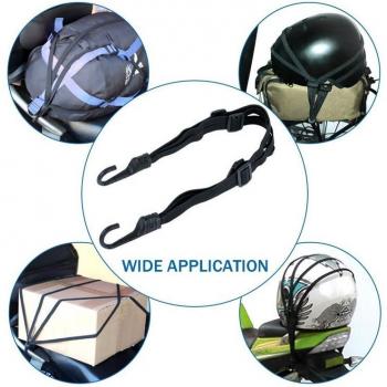 Elastic Tensioning Rope for Motorcycle Helmets