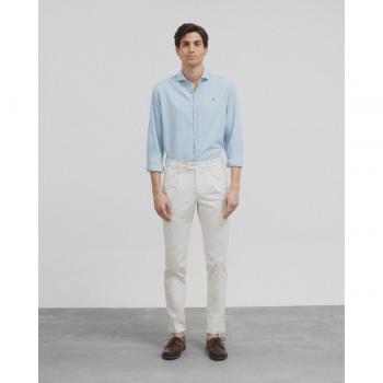 Pantalón sport chino beige claro para hombre