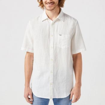 Wrangler Camicia A Maniche Corte 112352187 Worn White