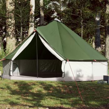 Abri extérieur tipi 12 places – Vert, résistant à l’eau – vidaXL